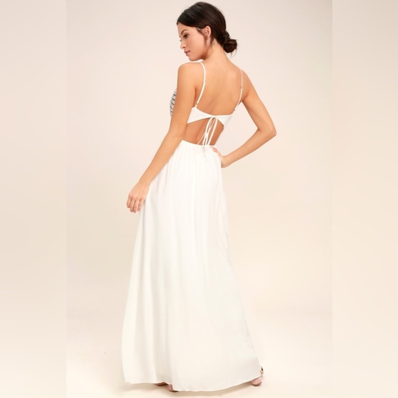 Lulus Ascension Island White Embroidered Maxi Dress - Picture 5 of 10
